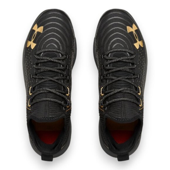 Under Armour Harper 4 Low St Metal Baseball Cleats Mens Size 15 Black/Gold NEW - Picture 12 of 12